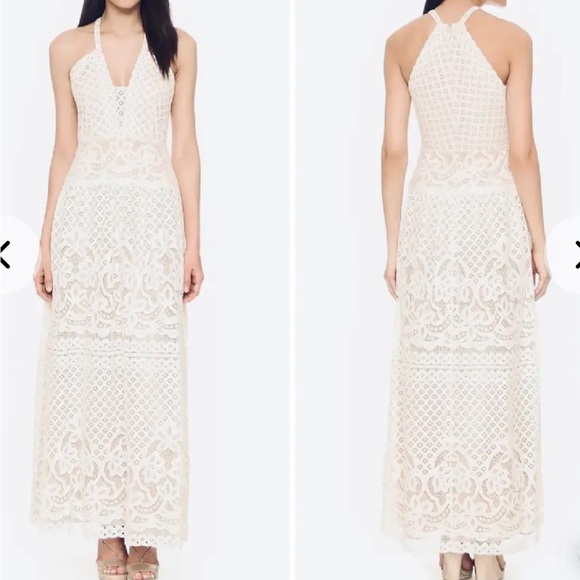 BCBGMAXAZRIA NWOT Christel Floral Lace Gown | Maxi Dress size 4 - Picture 1 of 2